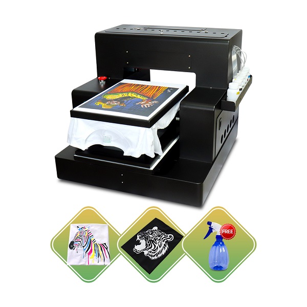 Flatbed Printer A3 Size DTG Printer for T-Shirt 3D T-Shirt Printing with  Lowest Price and High Quality - China T-Shirt Printer, DTG Printer
